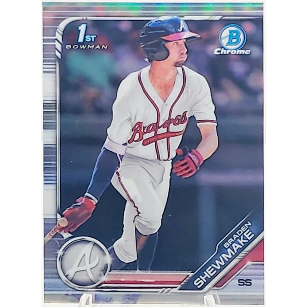 2019 Bowman Draft BRADEN SHEWMAKE Chrome 1st Refractor #BDC-59 RC Braves